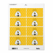 Bijenkorf water flesje label (Full Sheet)