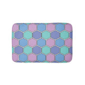 Bijenkorfpatroon Pastels Badmat (Voorkant)