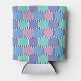 Bijenkorfpatroon Pastels Blikjeskoeler