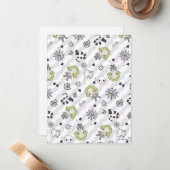 Bijenkorstingpatroon Notitiekaartje (Voorkant / Achterkant in situ)