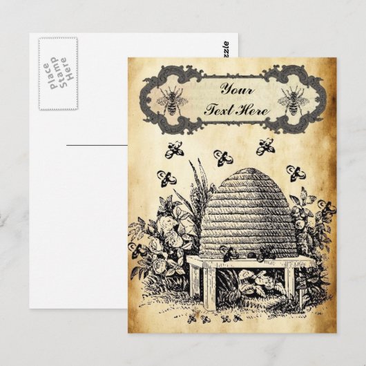 Bijenkorven , aangepast Briefkaart (Voorkant / Achterkant)