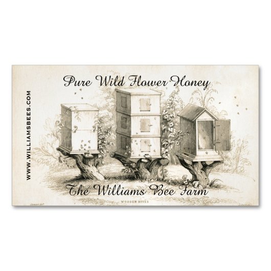 bijenkorven Aangepaste zakelijke magneet (Voorkant)