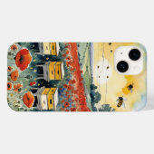Bijenkorven bij zonsopgang met rode papavers en bi Case-Mate iPhone case (Achterkant (horizontaal))