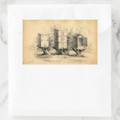  bijenkorven bijenkorven rechthoekige sticker (Tas)