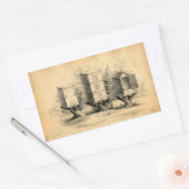  bijenkorven bijenkorven rechthoekige sticker (Envelop)