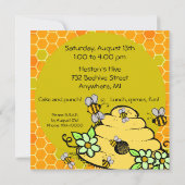 Bijenkorven en bijen Gepersonaliseerd op zaterdag Kaart (Achterkant)