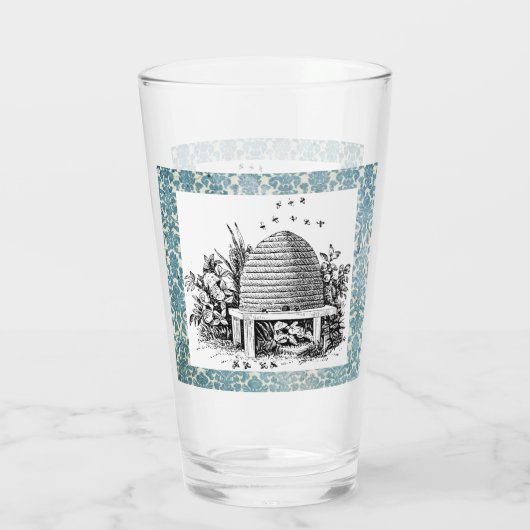   bijenkorven en Damask Glas (Achterkant)