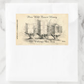  bijenkorven Honey Jar Sticker (Tas)
