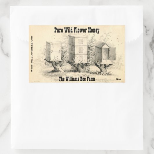  bijenkorven Honey Jar Stickers (Tas)