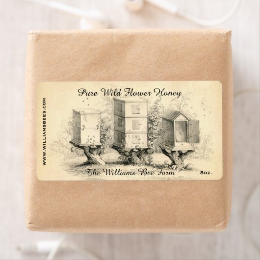  bijenkorven Honingkarretje Etiket (Insitu)