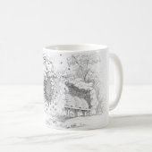  bijenkorven koffiemok (Voorkant rechts)