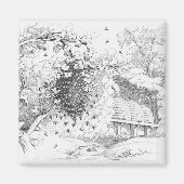 bijenkorven magneet (Voorkant)