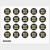 Bijenkorven Ronde Sticker (Vel)