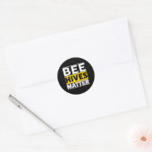 Bijenkorven Ronde Sticker (Envelop)