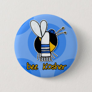 bijenkosher ronde button 5,7 cm