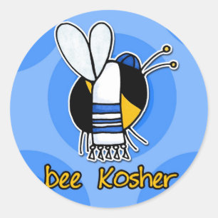 bijenkosher ronde sticker
