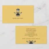 Bijenkroon Bijenteelt bijenhoning bijen geel goud Visitekaartje (Voorkant / Achterkant)