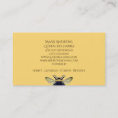 Bijenkroon Bijenteelt bijenhoning bijen geel goud Visitekaartje (Achterkant)