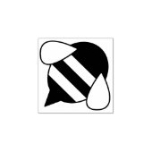 Bijenkuffelkast van bijen rubberstempel (Afrduk)