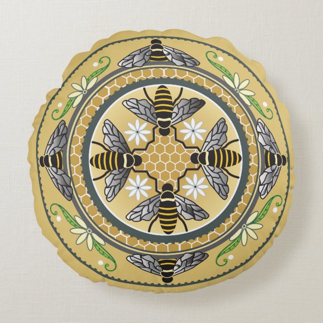 bijenkuif rond kussen (Voorkant)