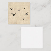 bijenkunst geïllustreerd ontwerp van de Stijl van Informatiekaartje (Voorkant / Achterkant)