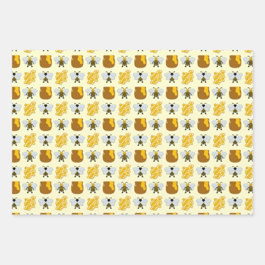 Bijenkunst voor kinderen inpakpapier vel (Voorkant)