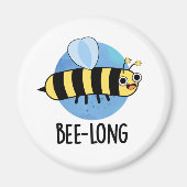 Bijenlange Funny Long Insect Bee Pun Magneet (Voorkant)