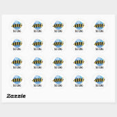 Bijenlange Funny Long Insect Bee Pun Ronde Sticker (Vel)