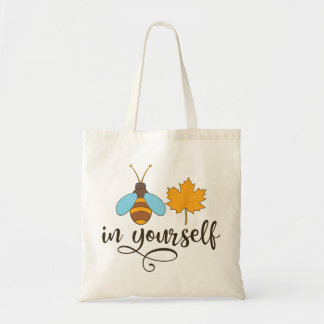 Bijenlef in jezelf tote bag