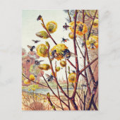  bijenlente wilde bloesem briefkaart (Voorkant)