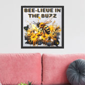 Bijenleven Canvas Afdruk (Insitu (Woonkamer))