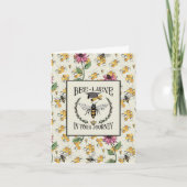  Bijenleven in Uw Reis Bijen Afstuderen Kaart (Voorkant)