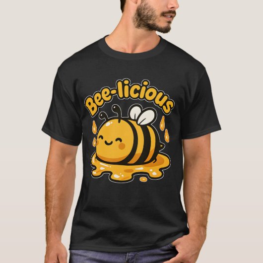 Bijenlicious Schattige Honey Bee T-shirt (Voorkant)
