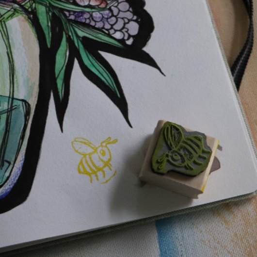 Bijenliefde Schattige imker Liefhebbers Bijnen Kun Rubberstempel