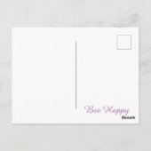 Bijenliefde voor een gelukkig Briefkaart - groen (Achterkant)