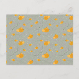 Bijenliefde voor een gelukkig Briefkaart - groen