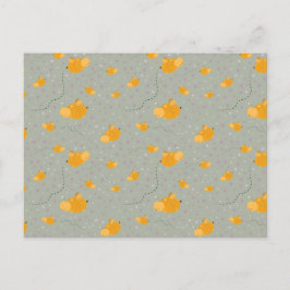 Bijenliefde voor een gelukkig Briefkaart - groen