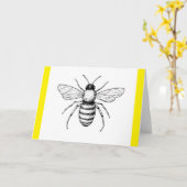 Bijenliefhebber Kaart (Gele Bloem)