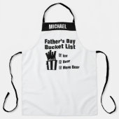 Bijenliefhebbers dag cadeau Dads Bucket List Funny Schort (Voorkant)