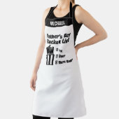 Bijenliefhebbers dag cadeau Dads Bucket List Funny Schort (Insitu)