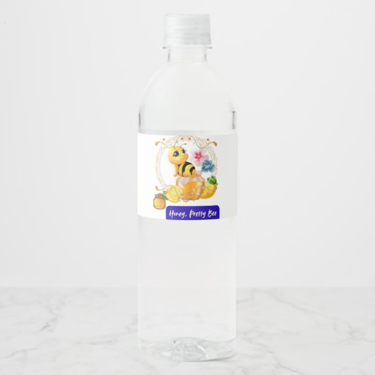 Bijenliefje Waterfles Etiket (Voorkant)