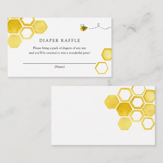 Bijenluier Raffle Kaart (Voorkant / Achterkant)