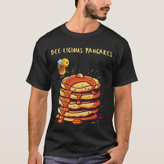 Bijenmachtige pancakes t-shirt (Voorkant)