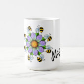 Bijenmagische, paarse en schattige bijen magische mok (Midden)