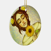 Bijenmeisje Keramisch Ornament (Rechts)