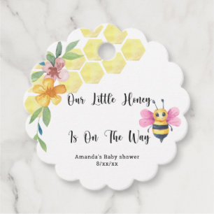 Bijenmeisje. Onze kleine honing op komst Bedankjes Labels
