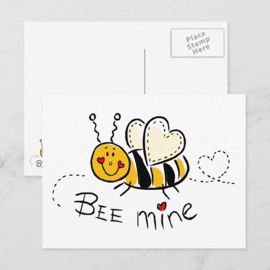 bijenmijn briefkaart (Voorkant / Achterkant)