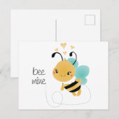 Bijenmijn Bumblebee Geel Zwart Briefkaart (Voorkant / Achterkant)