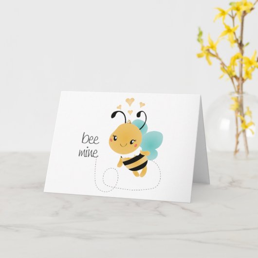 Bijenmijn Bumblebee Geel Zwart Kaart (Gele Bloem)
