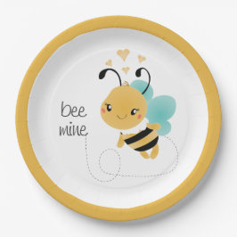 Bijenmijn Bumblebee Geel Zwart Papieren Bordje